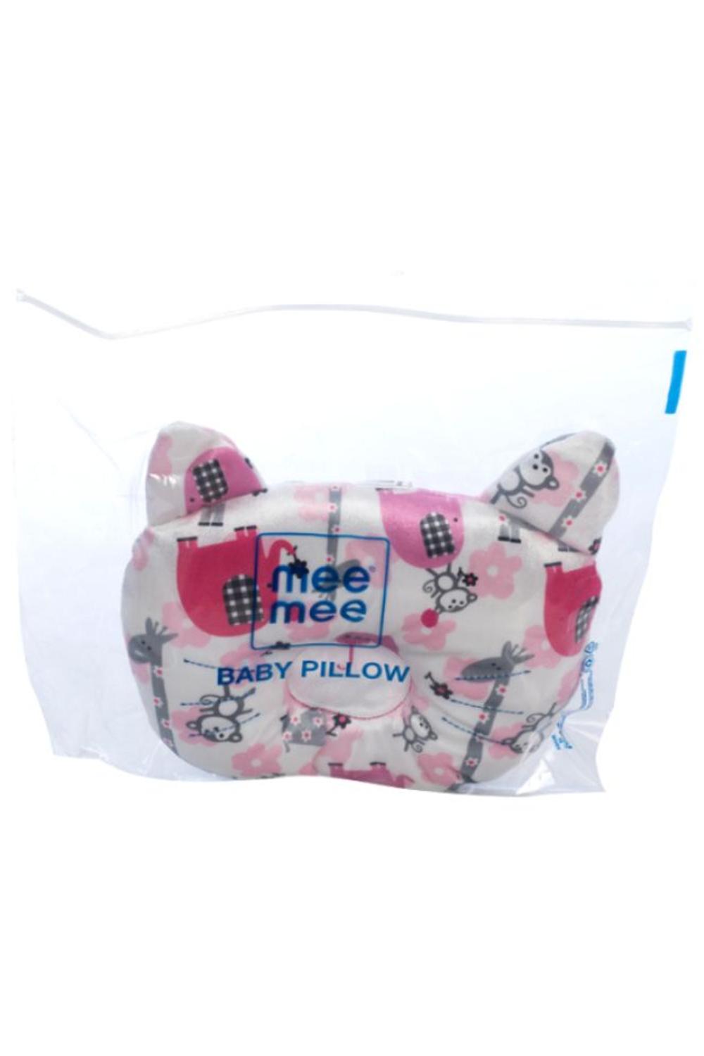Pink Breathable Baby Pillow with Head Support
